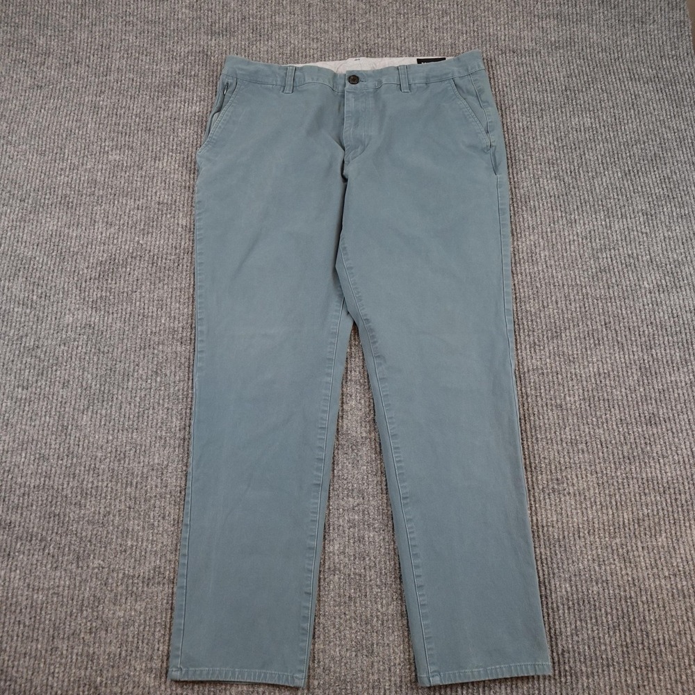 Bonobos Pants Mens 36x30 (34x28) Blue Slim Taper Chino Stretch Cotton Casual
